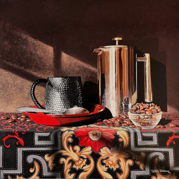 Morning Coffee Oil on Panel 24 x 24