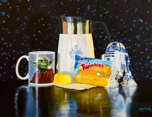 Coffee Time It Is 23 x 29 oil on panel 2024