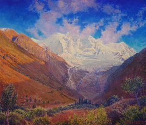 Rakaposhi, Pakistan, oil on linen, 60x70cm, NOK 65.000