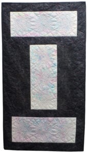 JUDD Jean Marbled Windows 2 contemporary mixed media artwork by Wisconsin artist Jean M. Judd in vertical display orientation.