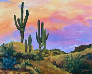 Sky Candy, Arizona sunset, saguaro