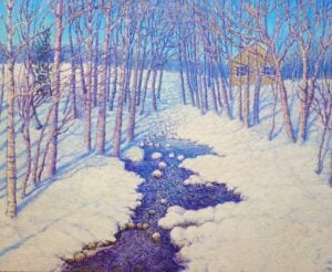 Blue Shadows, oil on linen, 60x73 cm. NOK 25.000