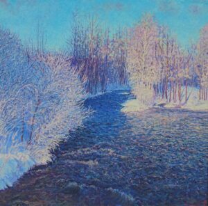 Frost, oil on linen, 70x70cm, NOK 69.000 m.r.