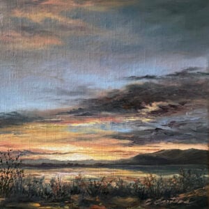 Nightfall Stillness 10103 Oil on Linen Board 12x12