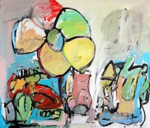 Mom's Balcony   cm. 120x140, 2024