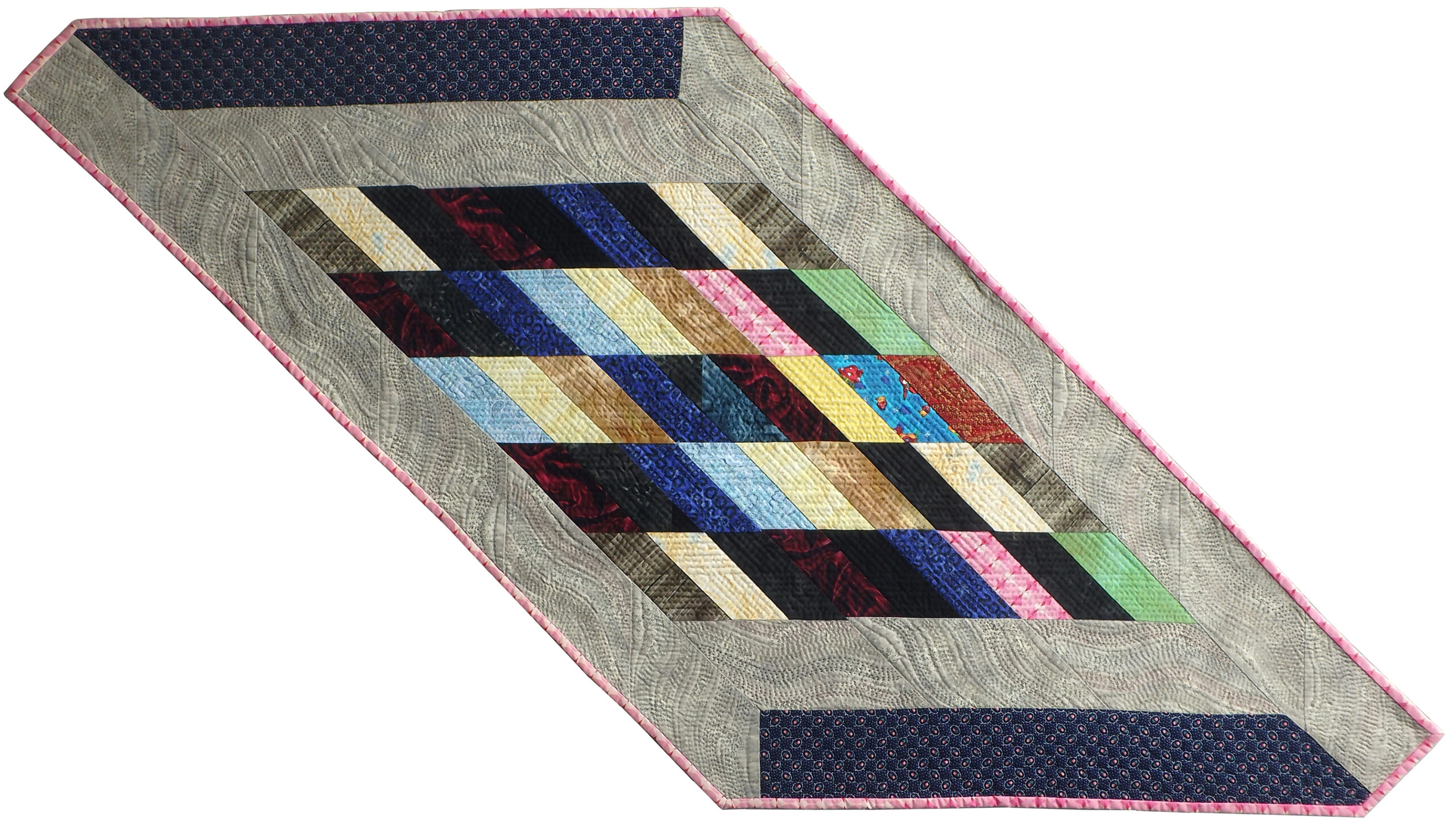 JUDD_Jean_Diamond 6 A Binding Transformation image in vertical orientation of contemporary mixed media artwork by Wisconsin artist Jean M. Judd.
